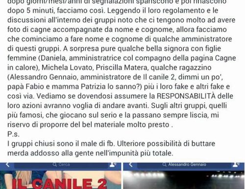 A proposito di “standard di comunità” FB che non rispettano le donne.